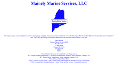 Desktop Screenshot of mainelymarineservices.us
