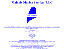 Tablet Screenshot of mainelymarineservices.us